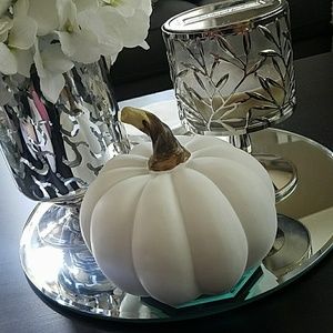Set of 2 white pumpkins  [Medium size]
